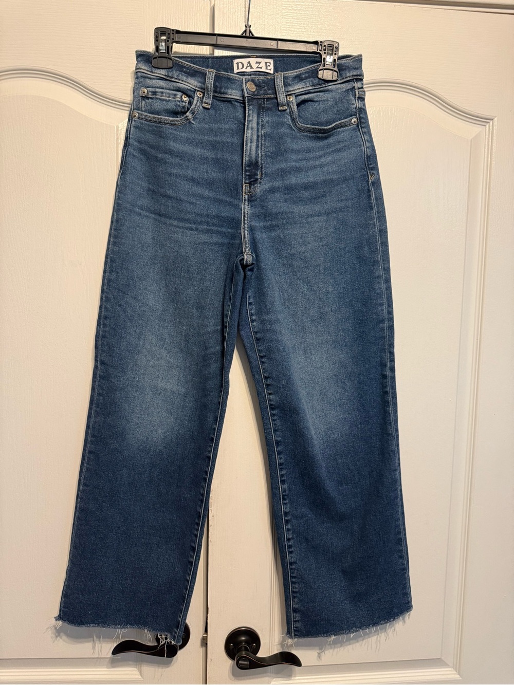 DAZE High-Rise Wide-Leg Jeans in Blue
